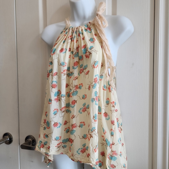 🎈2/$50 Free People Floral Sleeveless Blouse - Picture 14 of 14